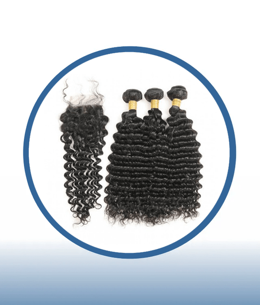 Jerry Curl 3 Bundles + 3 Part Closure
