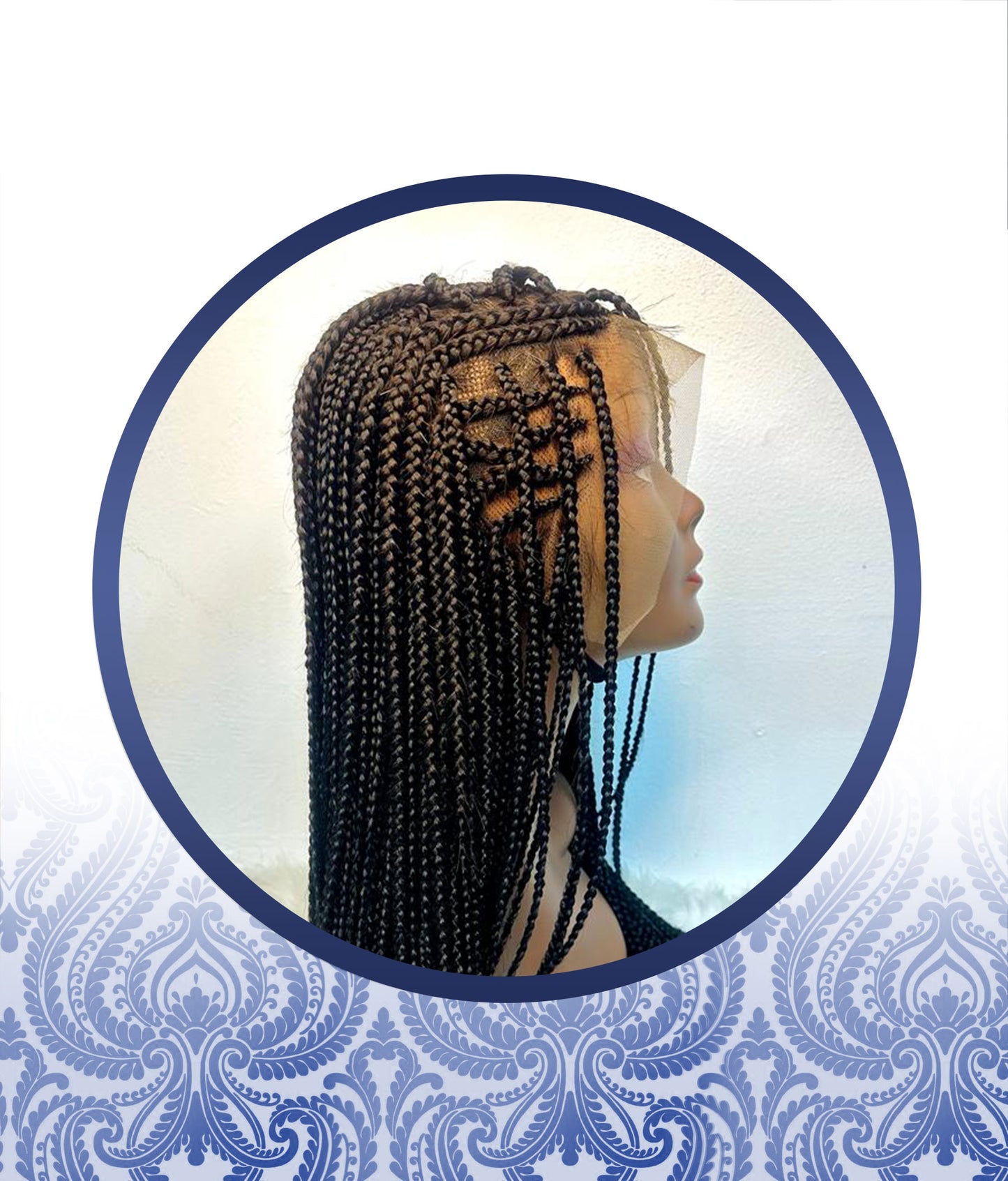 Full Frontal Tribal Braided Wig