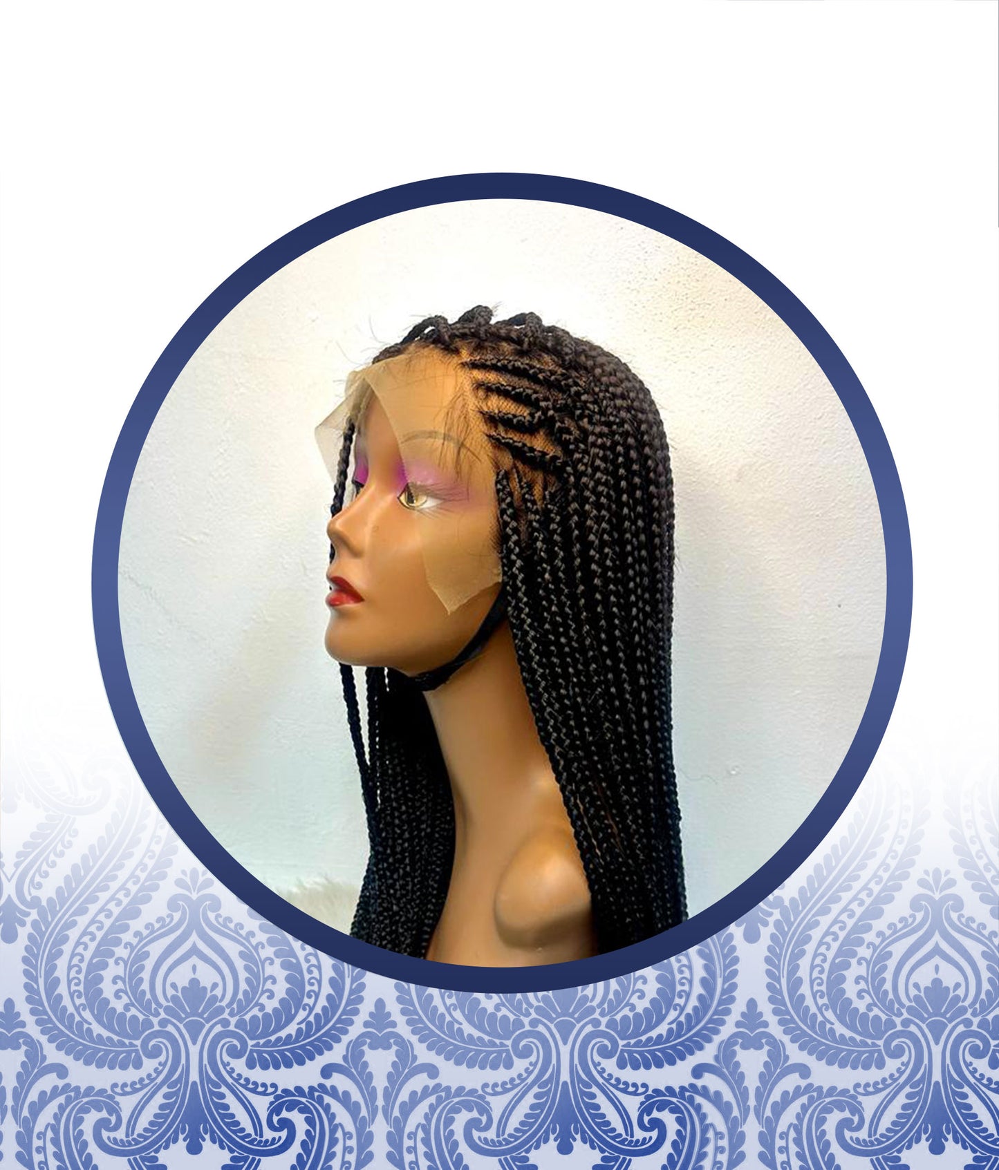 Full Frontal Tribal Braided Wig
