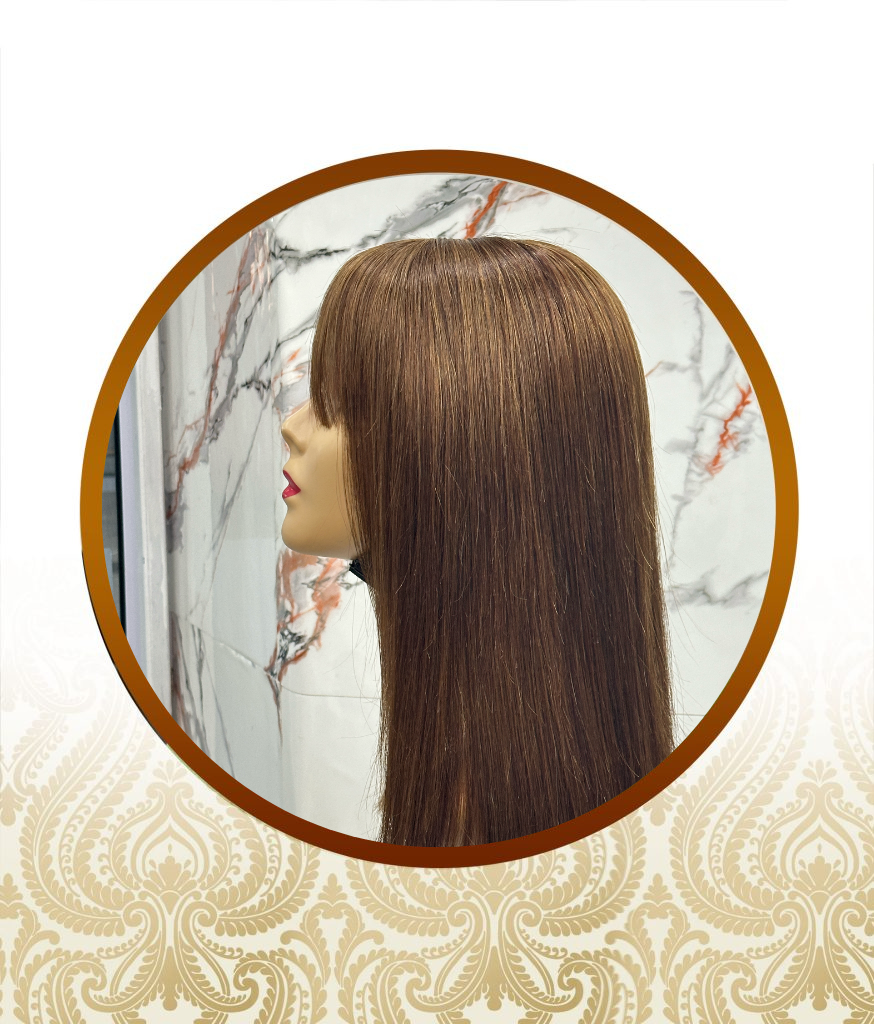 14″ Chocolate Brown Fringe Vietnamese Unit