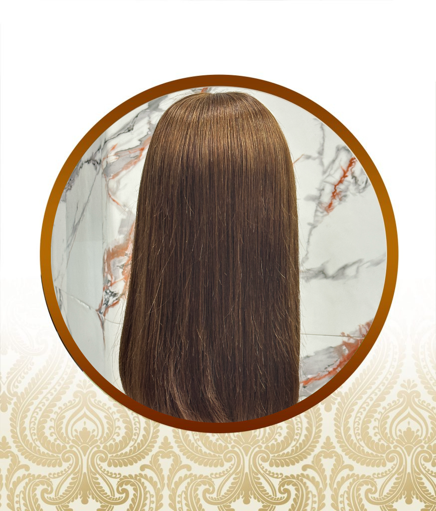 14″ Chocolate Brown Fringe Vietnamese Unit