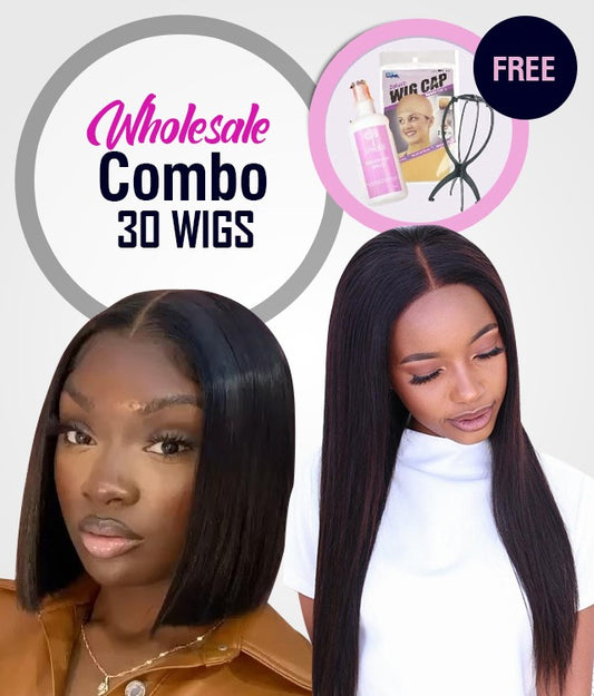 30 Straight Wig Combo